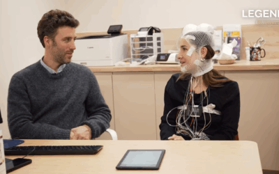 Polysomnographie classique en laboratoire — de nombreux capteurs et câbles