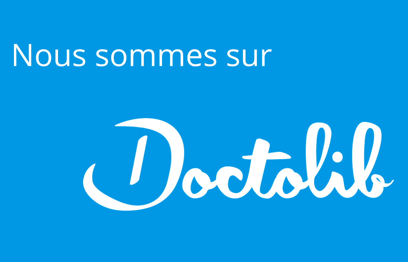 Nous sommes sur Doctolib