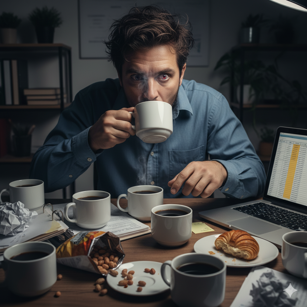 boire trop de cafe et mal dormir